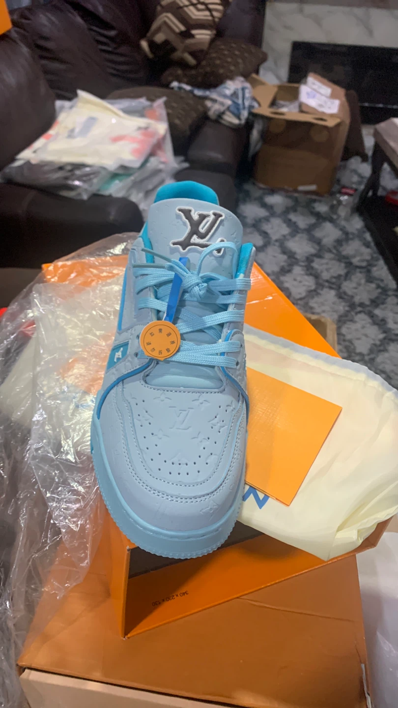 Louis Vuitton LV Trainer Light Blue - photo 5
