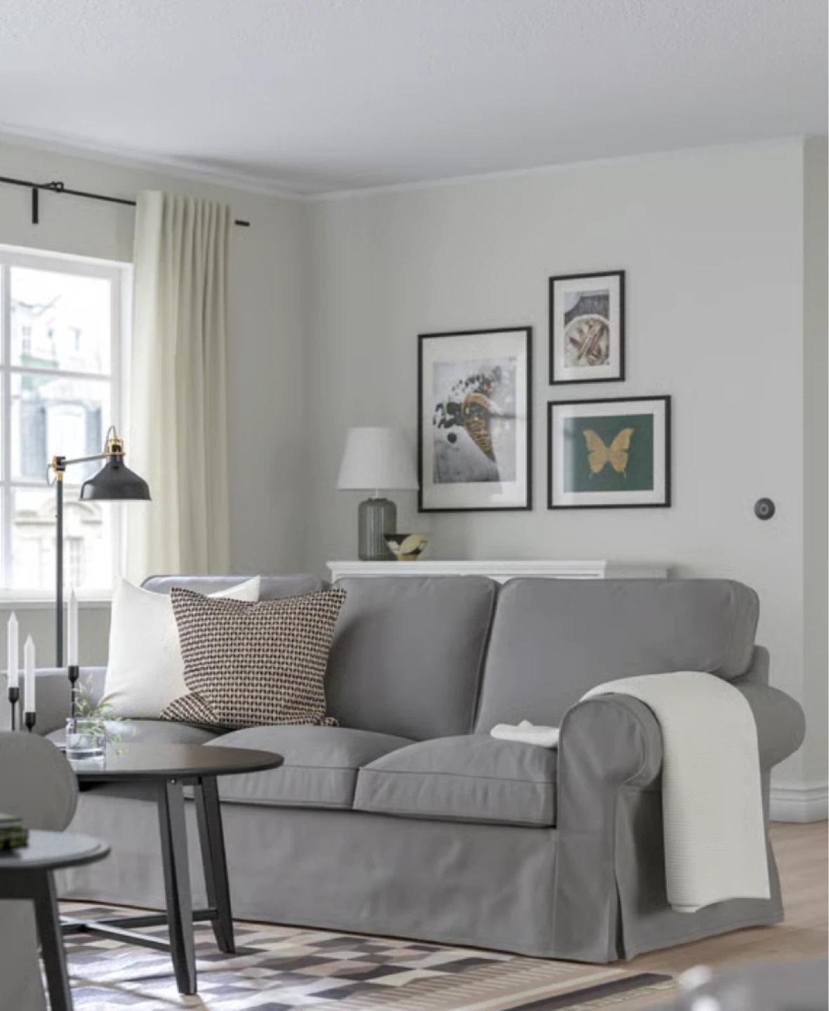 IKEA UPPLAND Sofa, Hakebo dark gray cover - photo 4