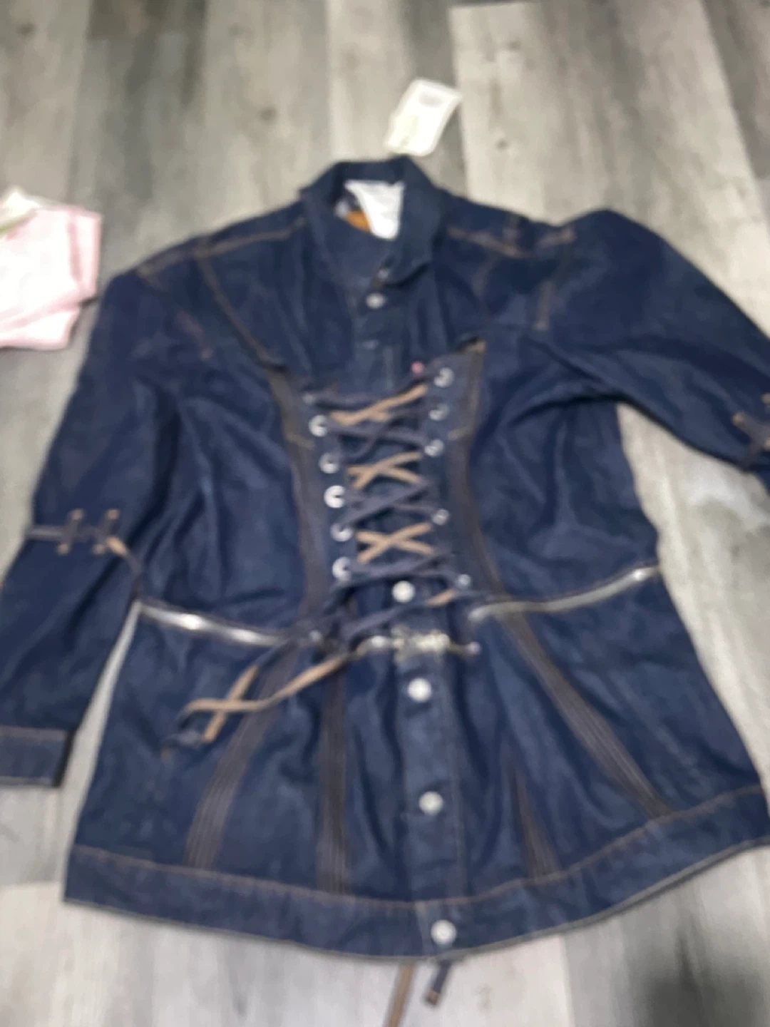 Levi's Denim Jacket with Corset Detail - photo 2