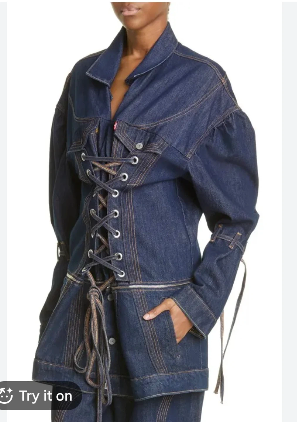 Levi's Denim Jacket with Corset Detail