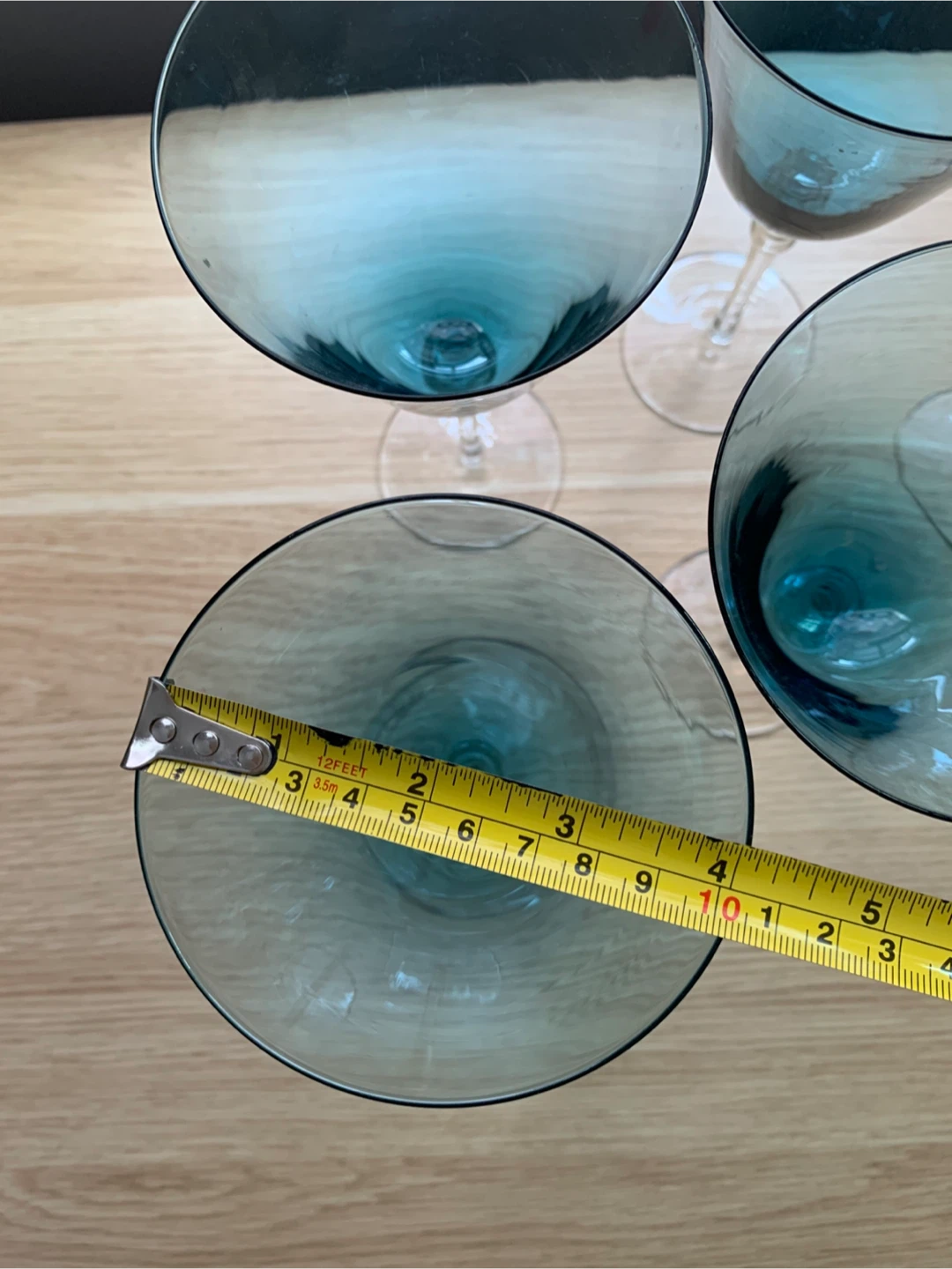 Set of 5 Blue Wine Glasses - photo 4