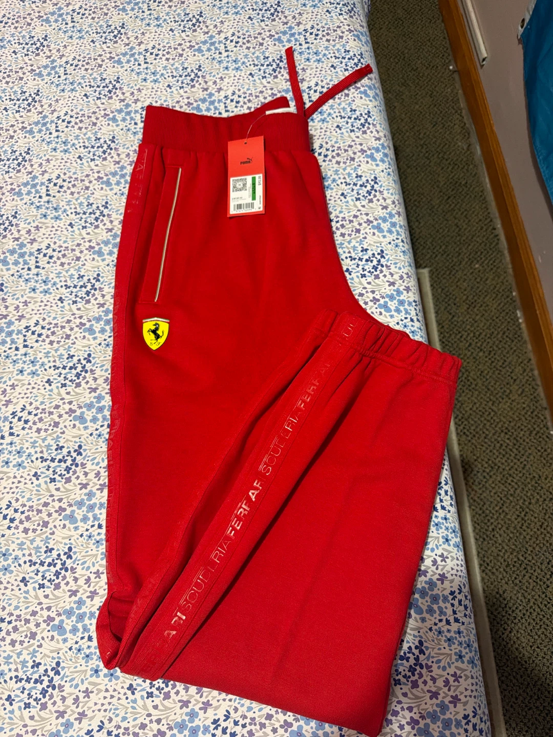 Puma Ferrari Red Men's Sweatpants Size L