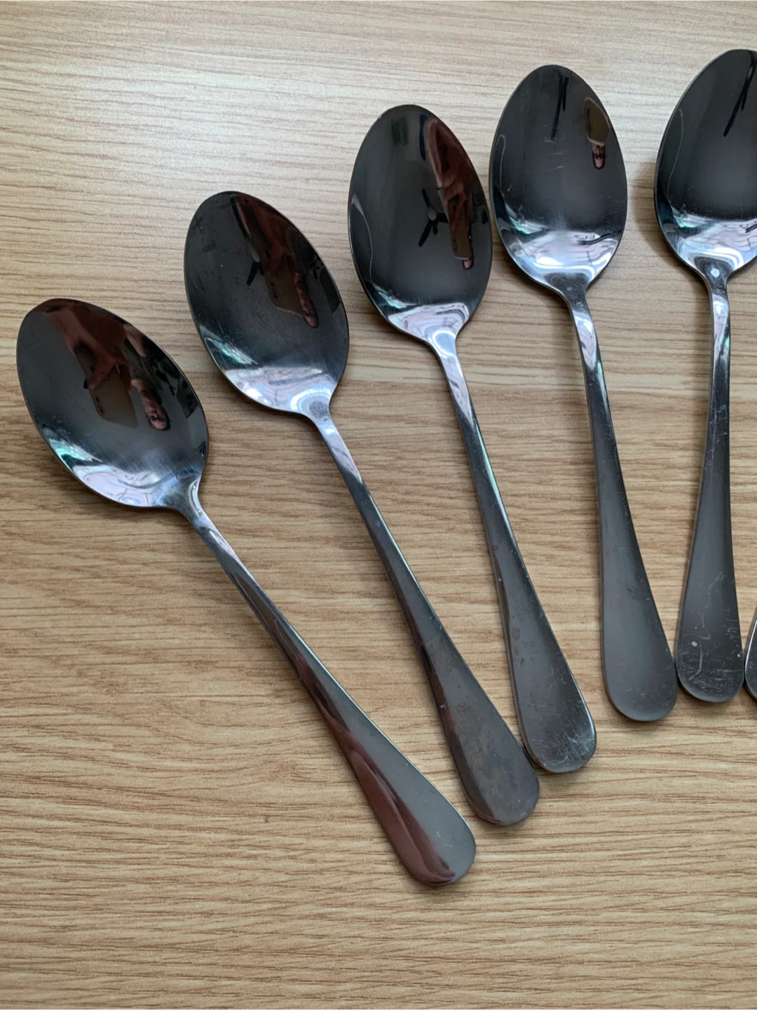 Set of 8 Stainless Steel Spoons - photo 2