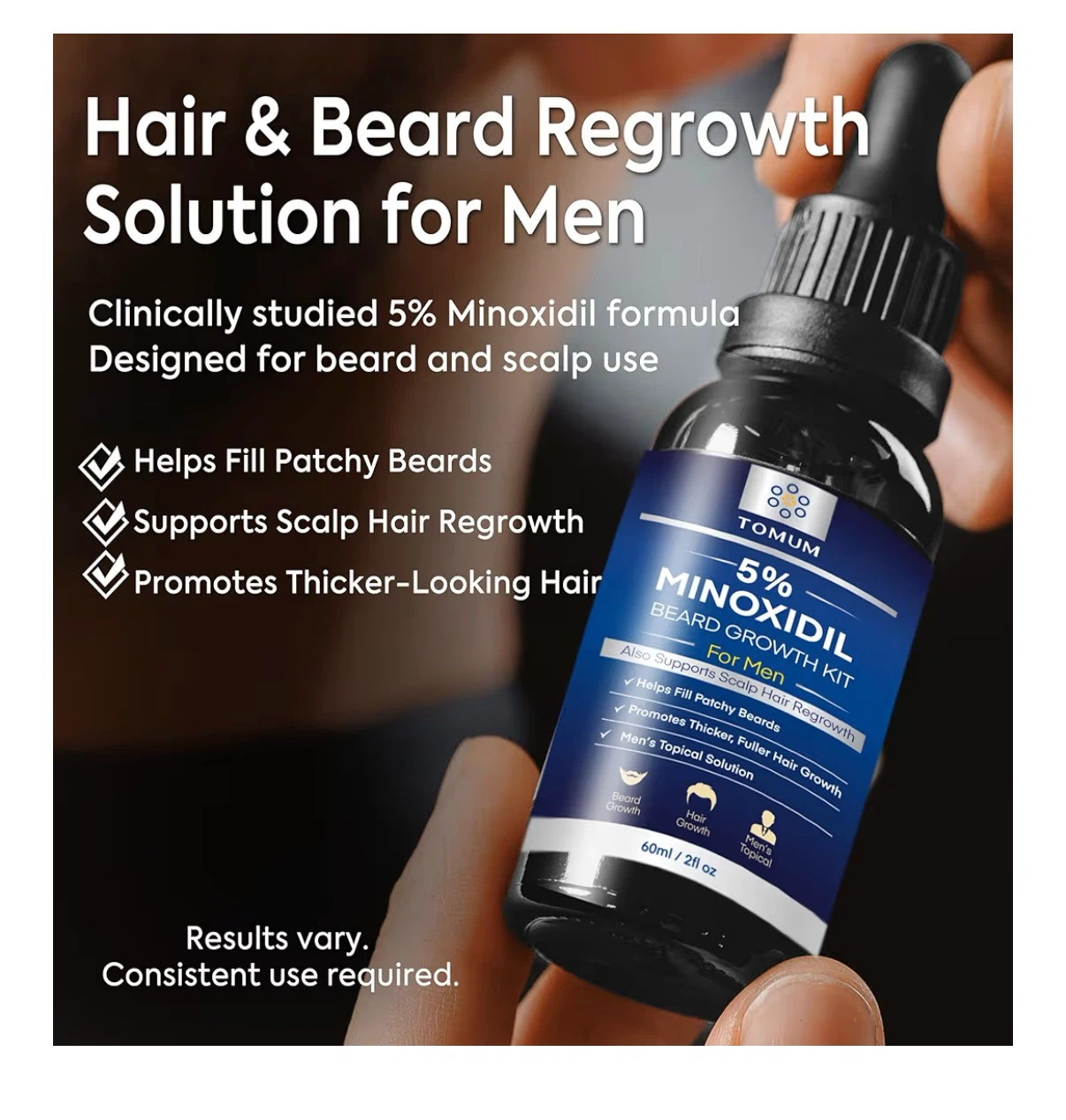 Brand New 5% Minoxidil Beard Growth Kit for Men - photo 2