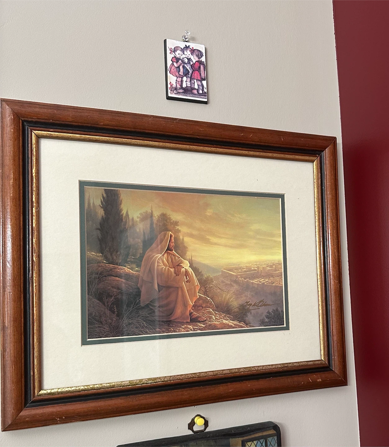 Vintage Framed "Visions of Faith" Print – Greg Olsen Fine Art - photo 2