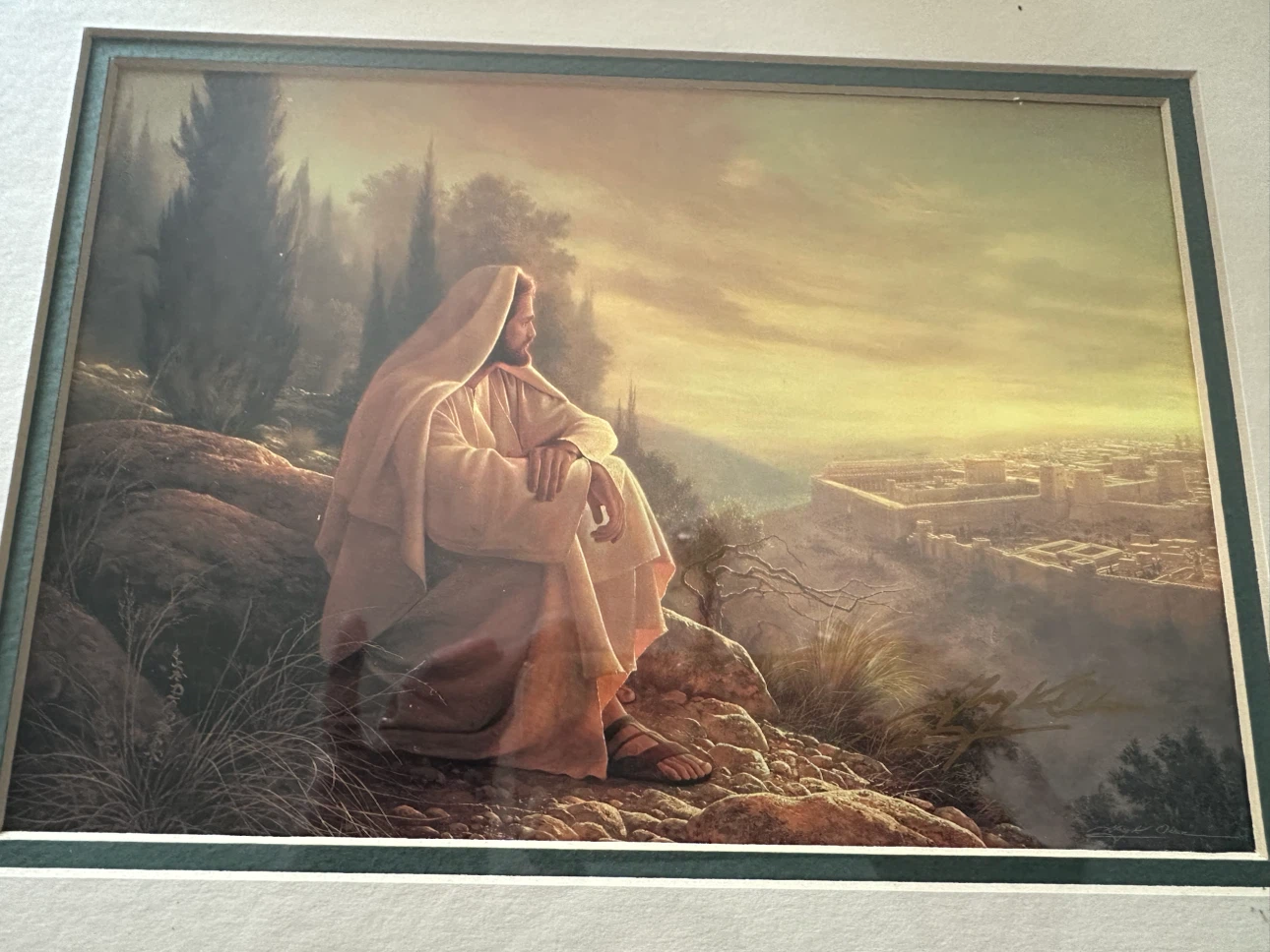Vintage Framed "Visions of Faith" Print – Greg Olsen Fine Art - photo 5