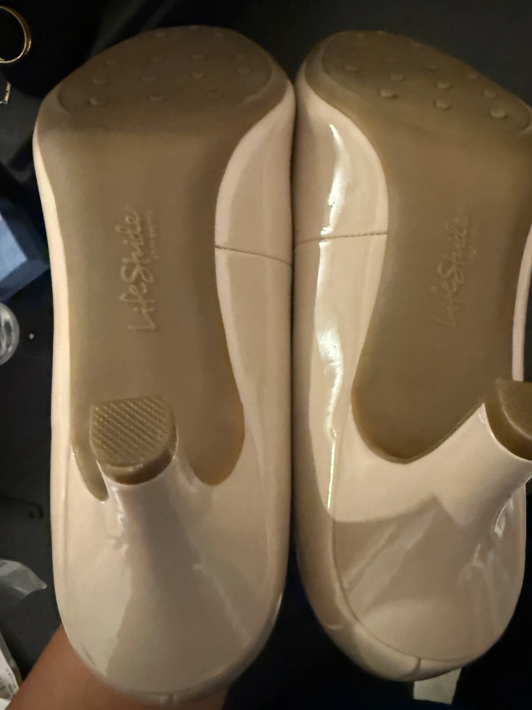 LifeStride Patent Nude Heels - Size 7 - photo 3