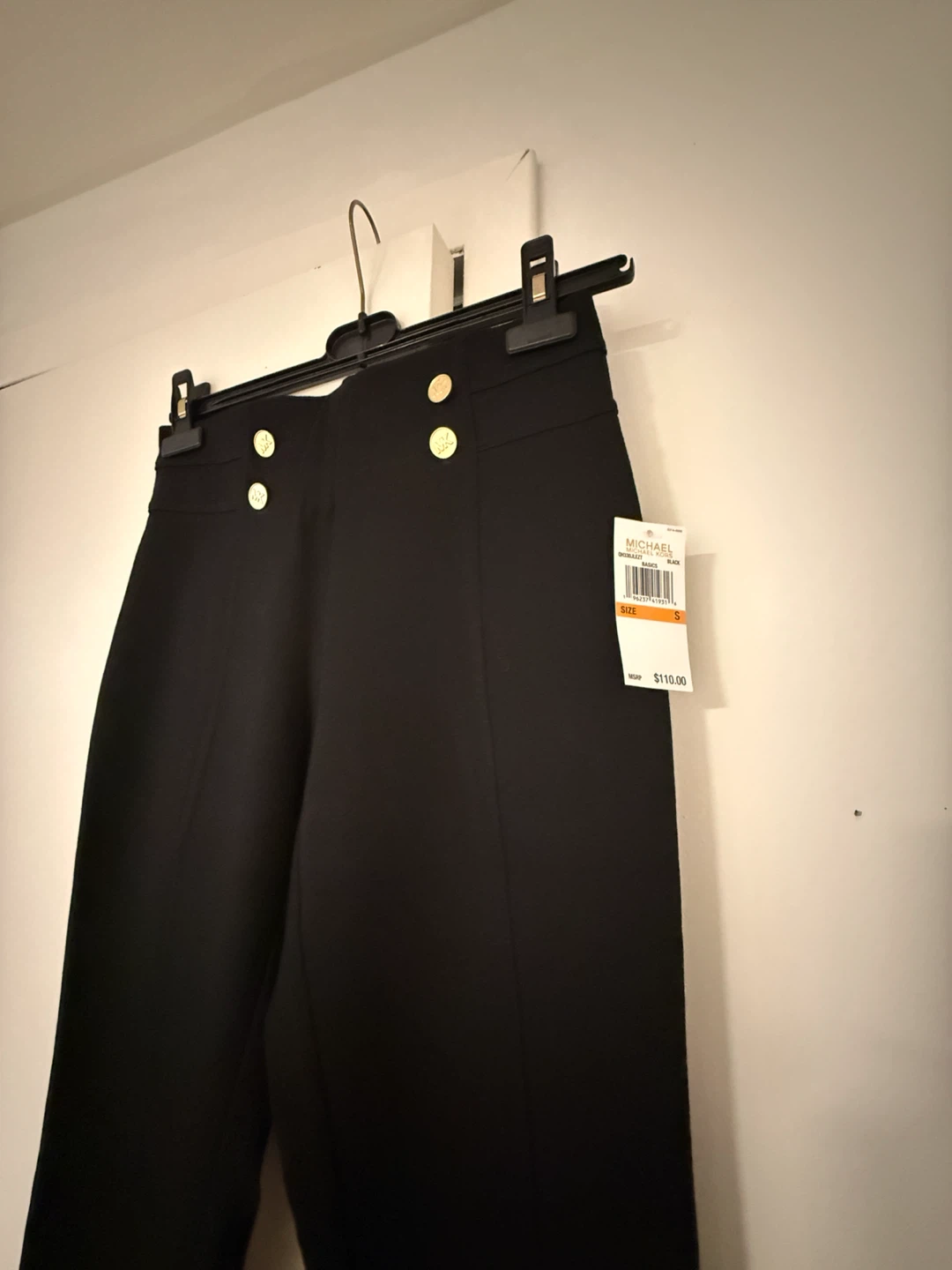 Michael Kors Black Sailor Button Pants Size S - photo 2