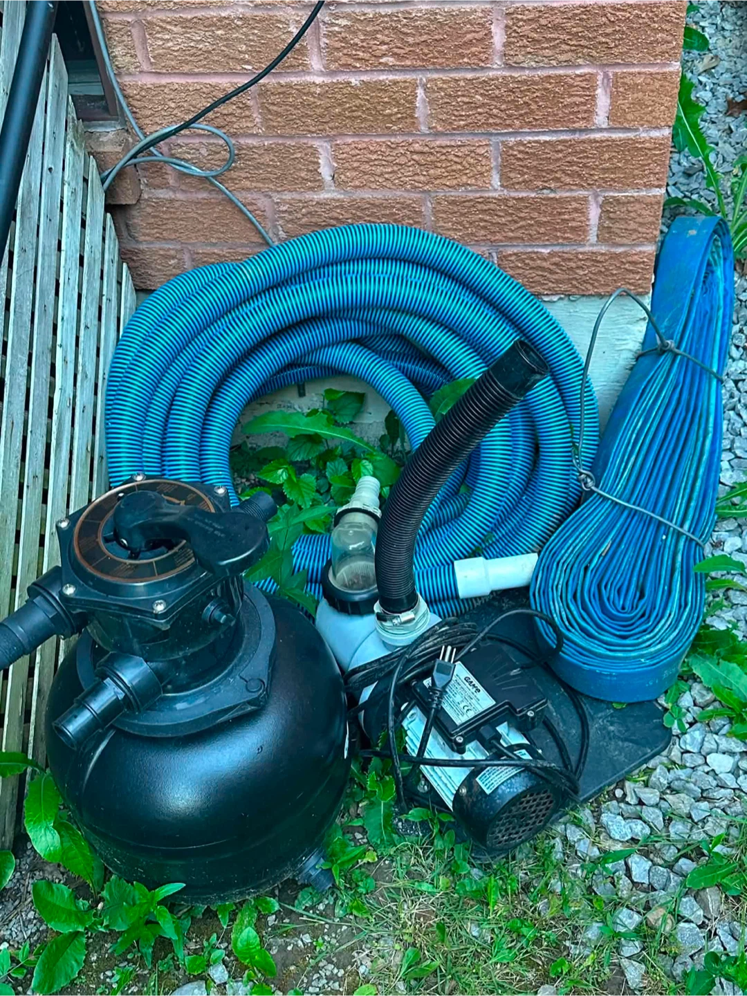 Galvanized Stock Tank Pool with Pump and Hoses - photo 2