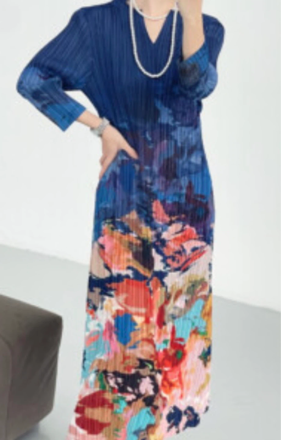 Rich Radiqs Pleated Floral Dress