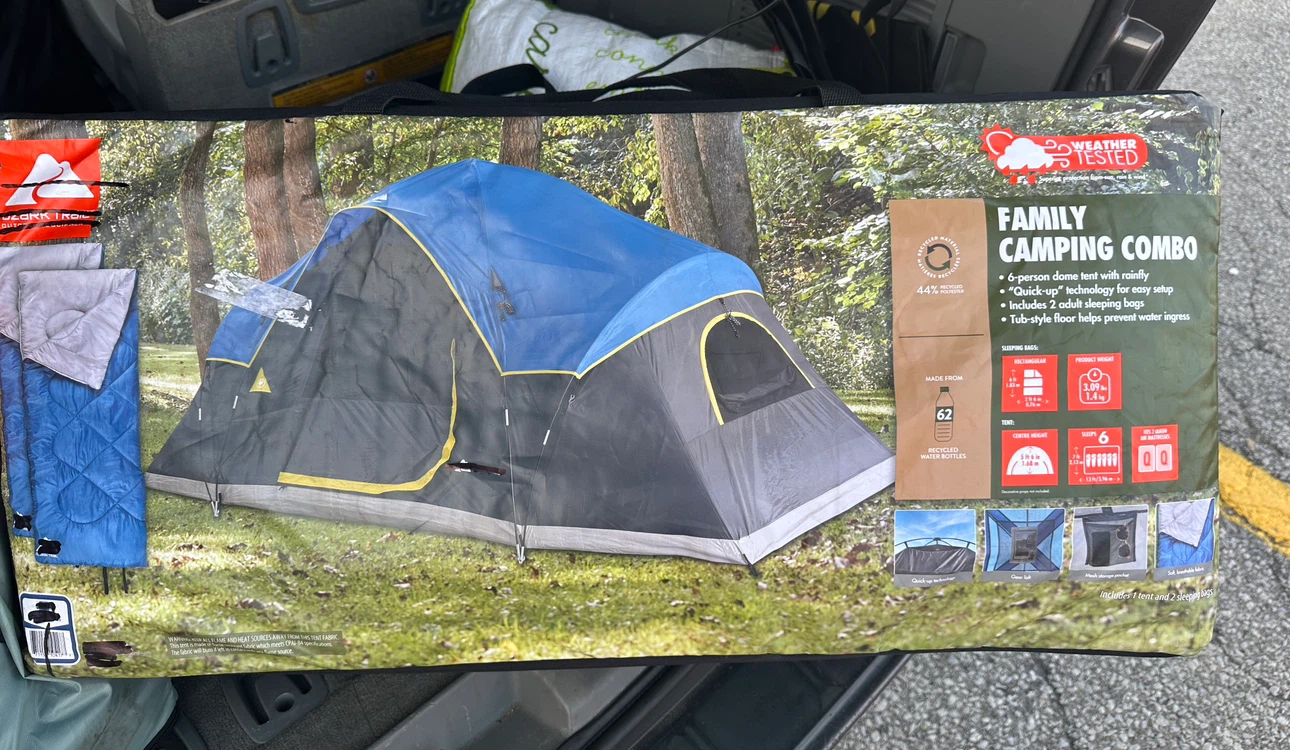 3 piece Tent Camping Combo
