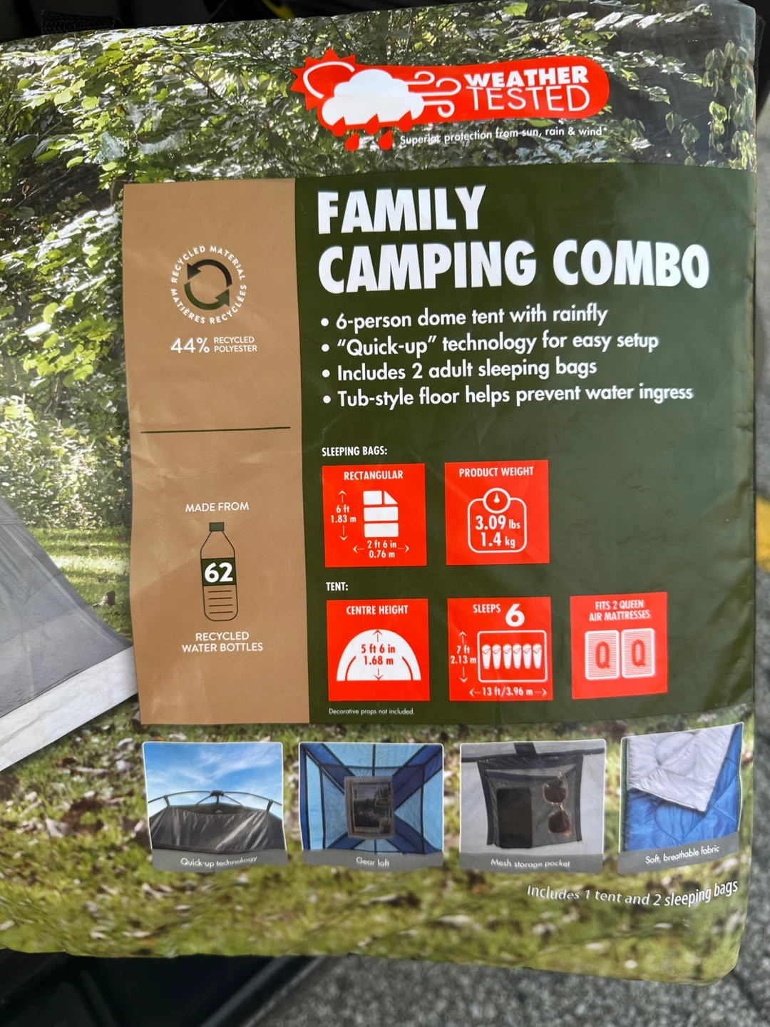 3 piece Tent Camping Combo - photo 3