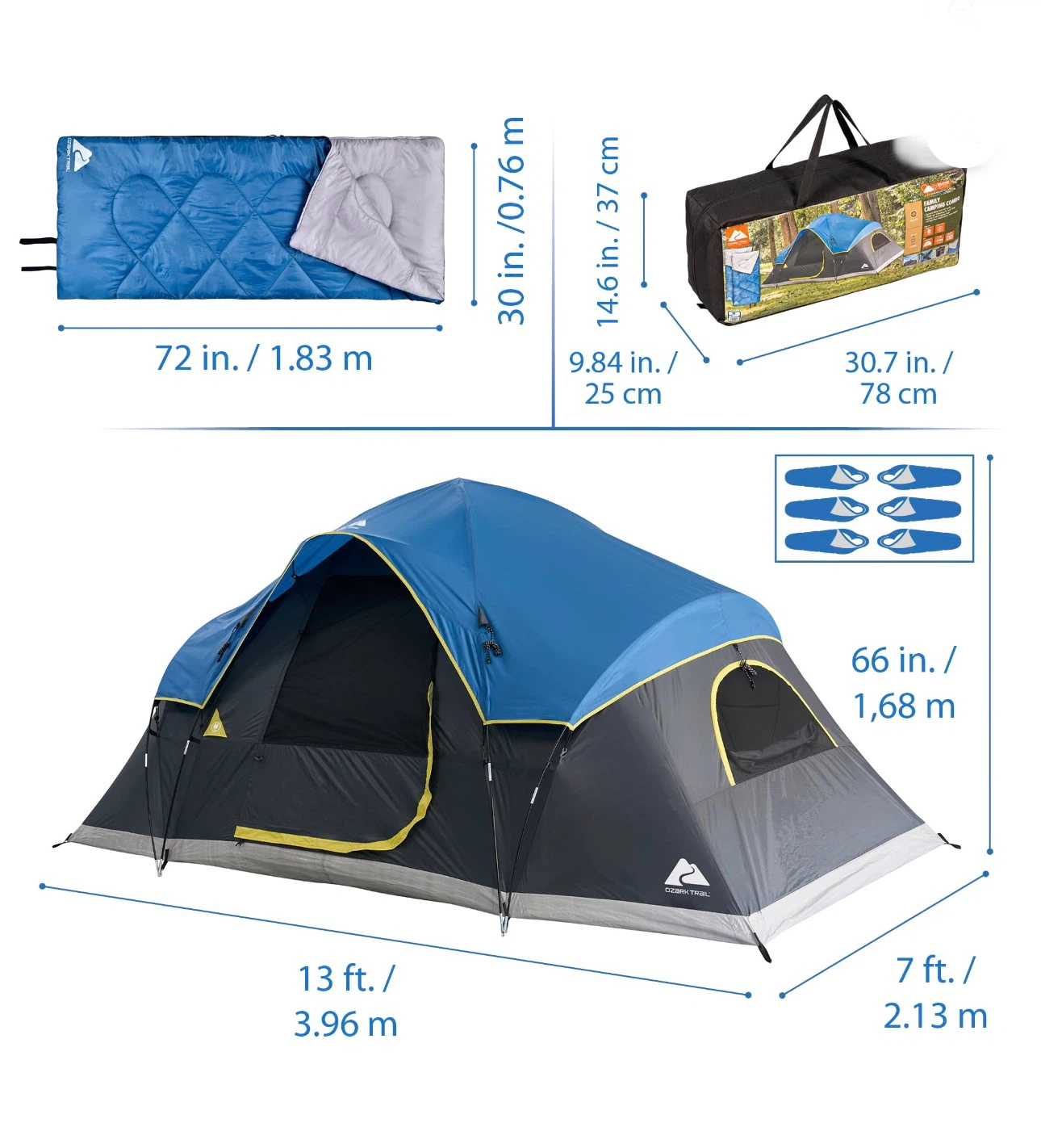 3 piece Tent Camping Combo - photo 4