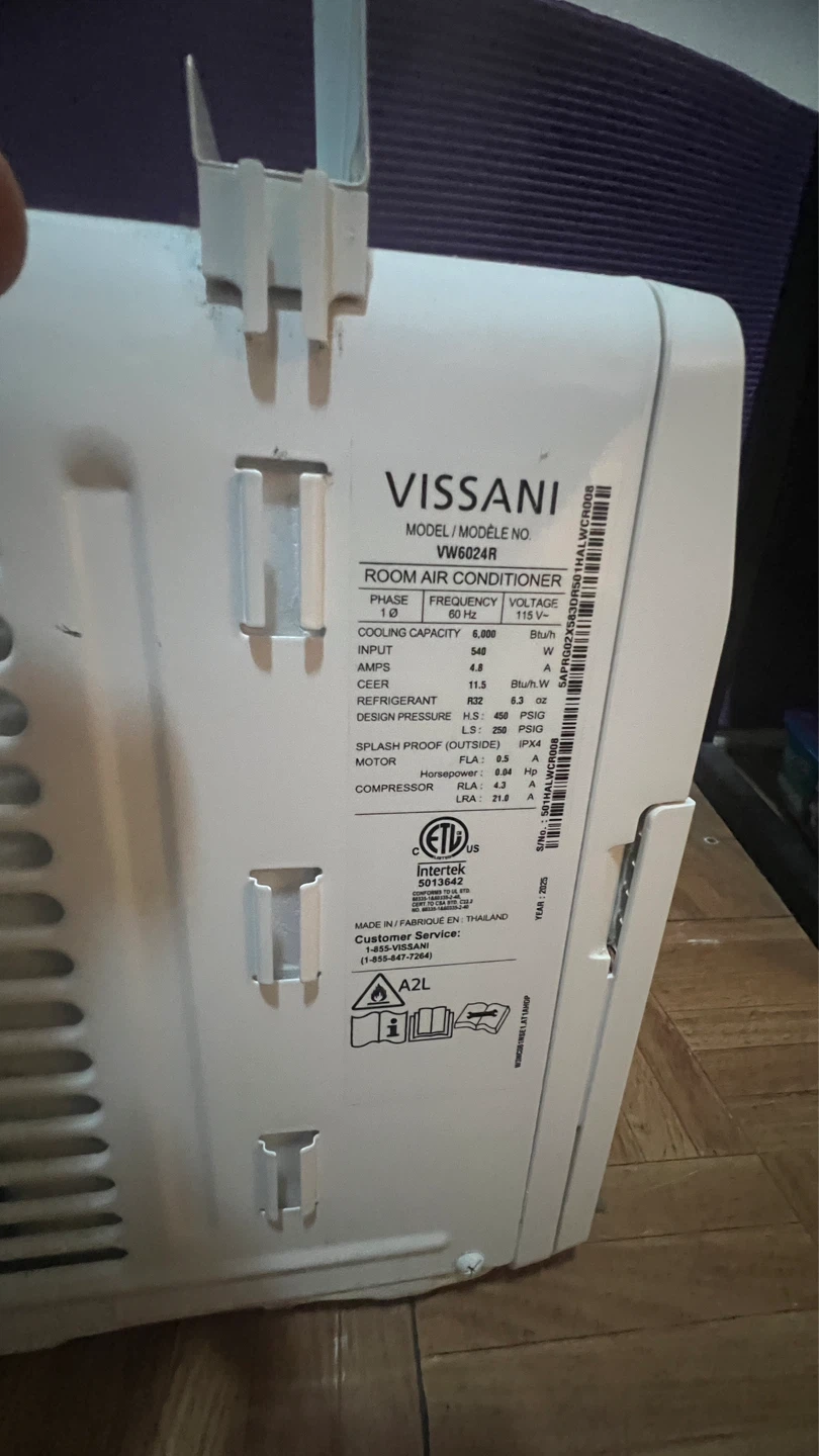 VISSANI VW6024R 6,000 BTU Room Air Conditioner - photo 4