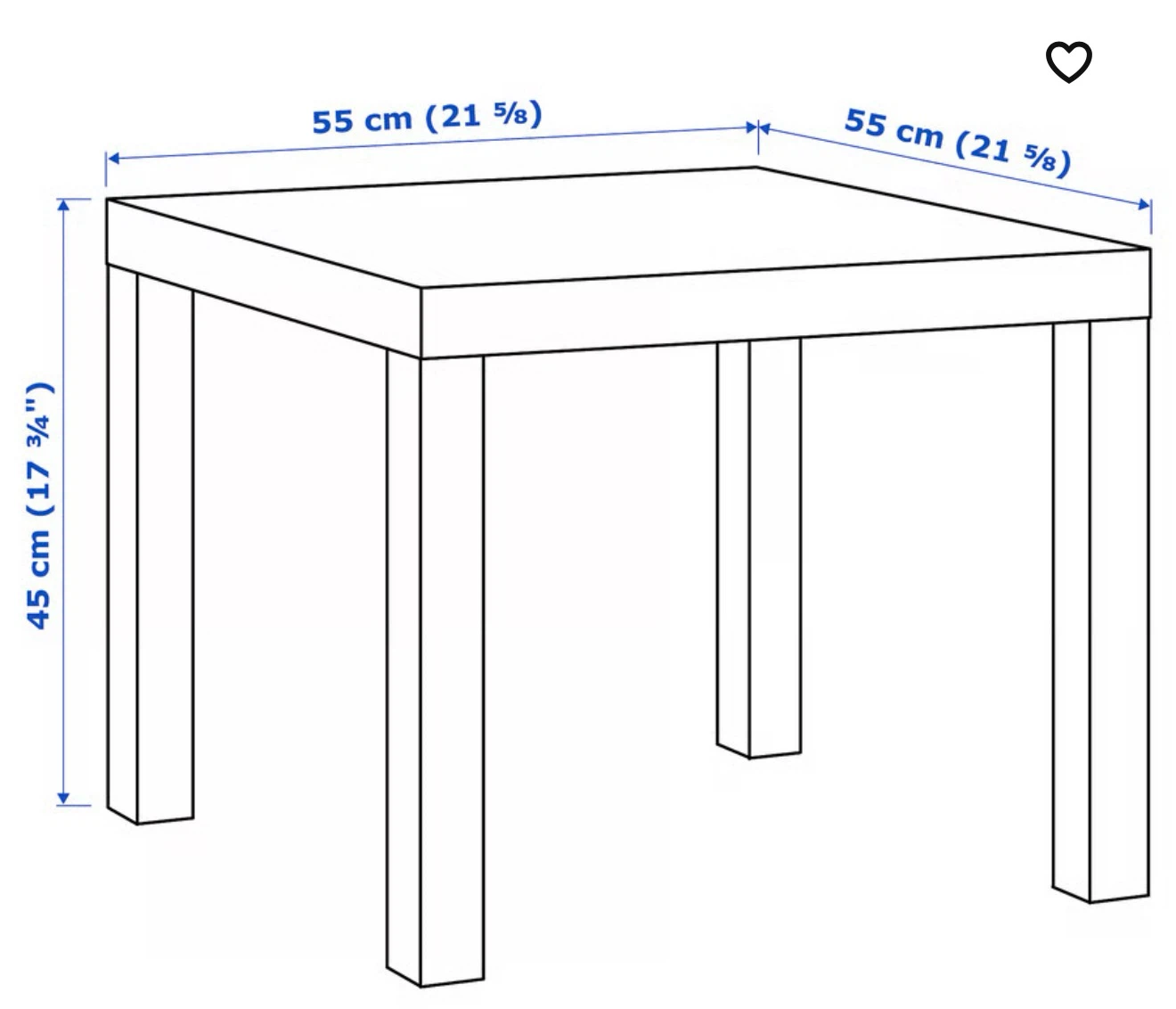 Black Square Side Table - photo 3
