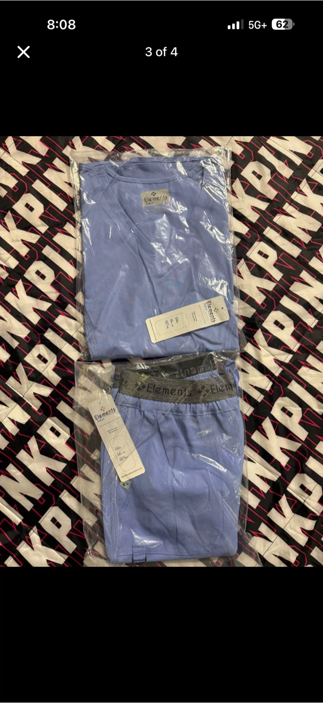 Elements Scrub Set - Blue - Medium petite