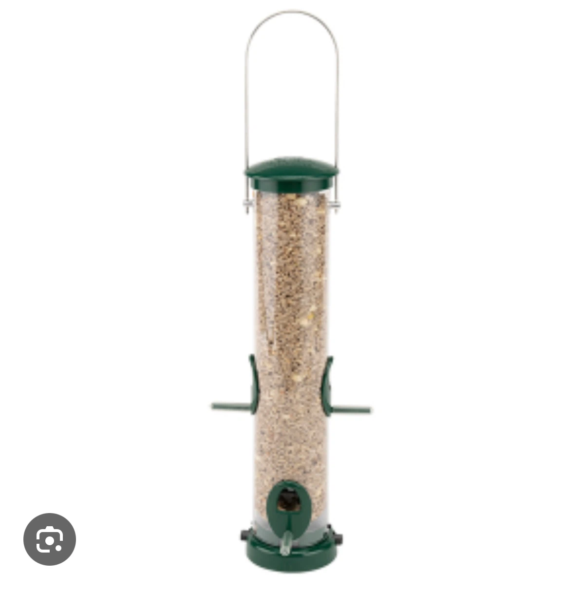Quick clean medium seed tube feeder green & tray