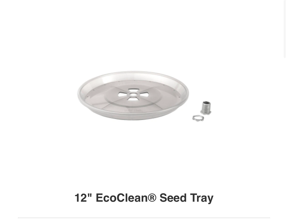 Quick clean medium seed tube feeder green & tray - photo 2