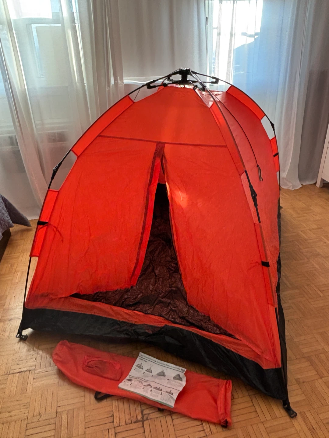 Firelite Orange Camping Tent