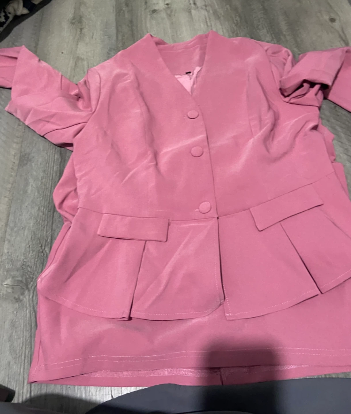 Pink Peplum Blazer and Skirt Suit - photo 4