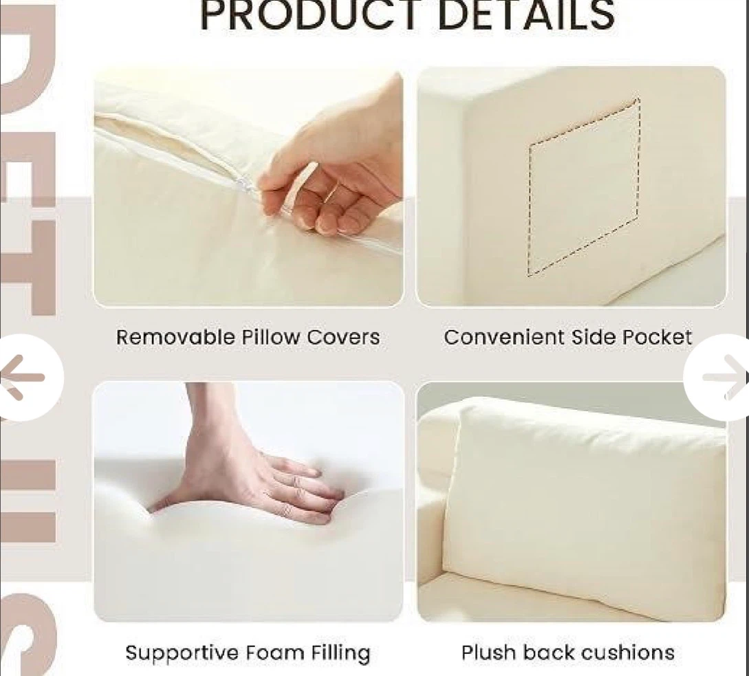 Versatile Foldable Sofa Bed Loveseat - photo 4