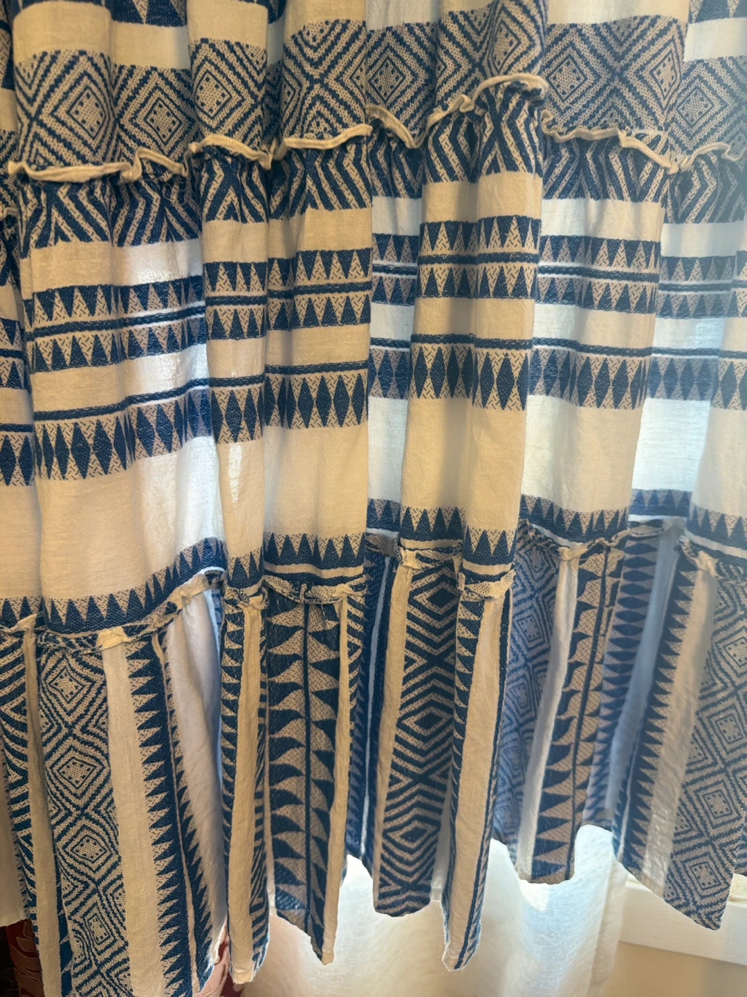 V.A.S. Maxi Dress - Blue & White Print - XL - photo 5