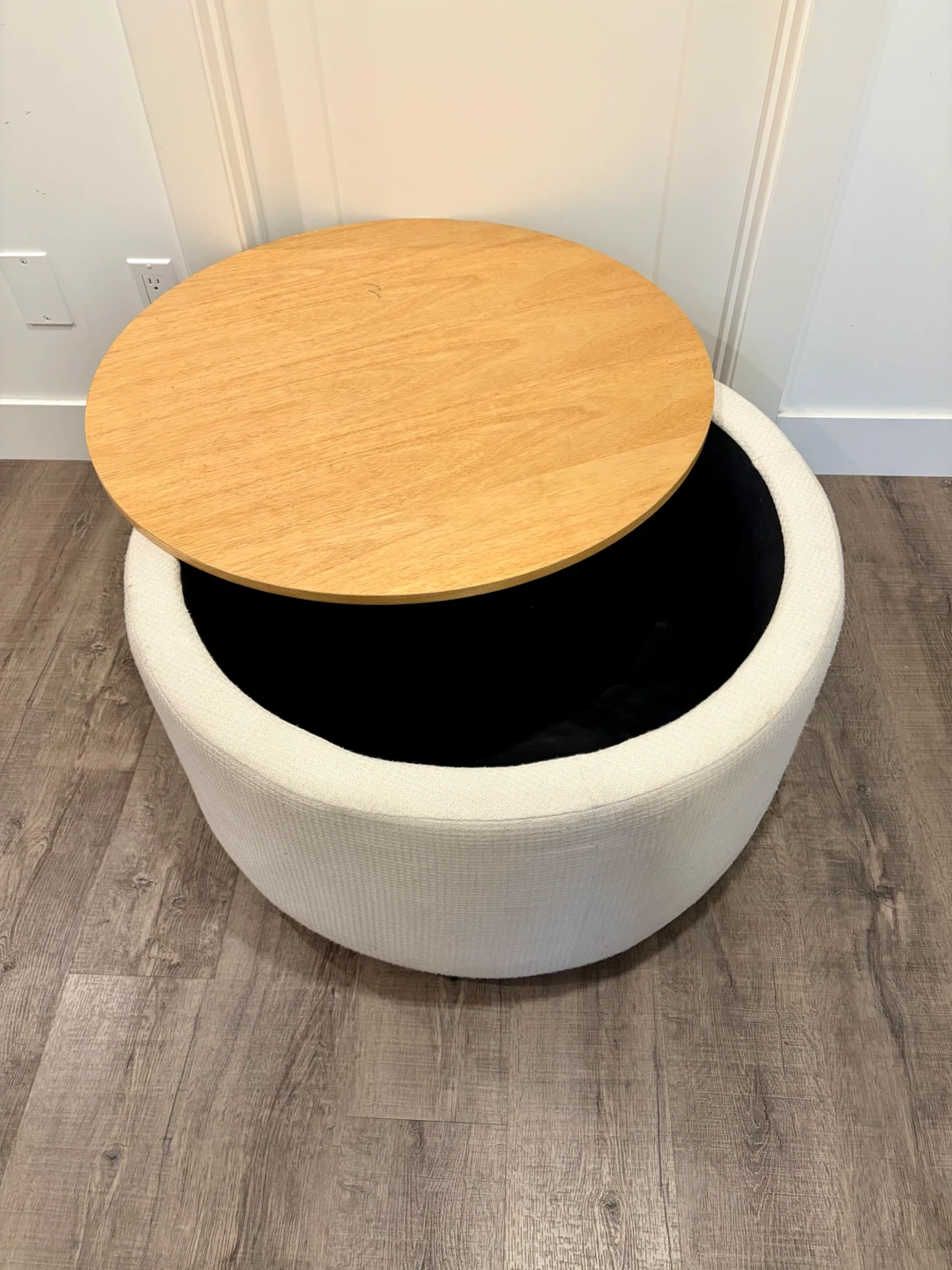 Storage with Wood Grain Top,  diameter 80 cm - photo 2