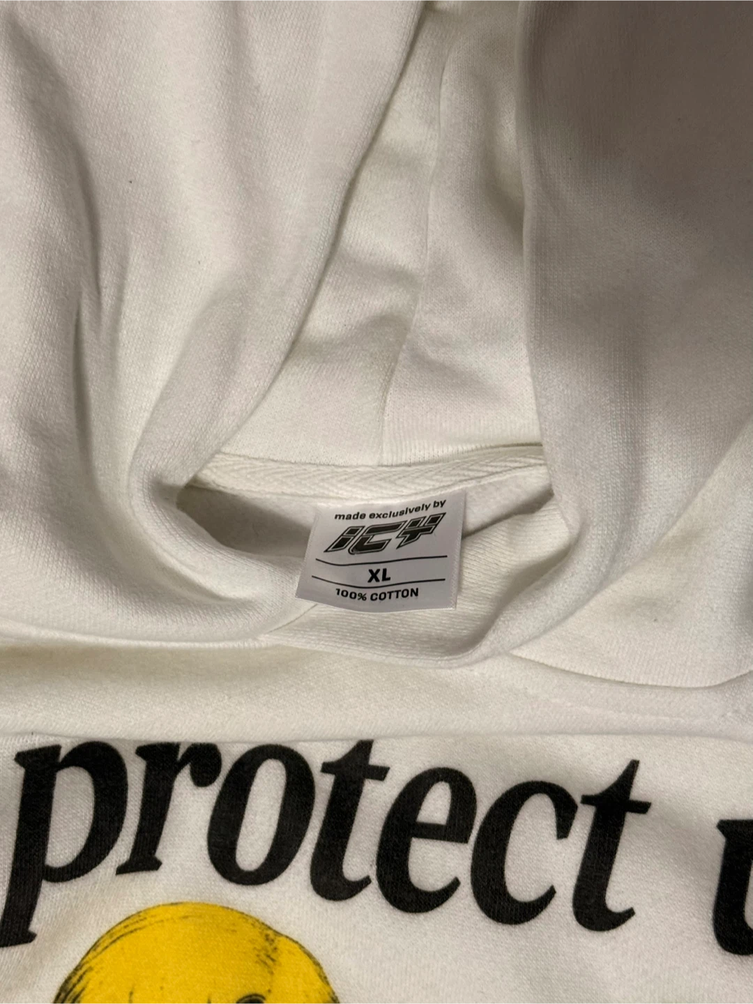 WearIcy “Lord Protect Us” White Hoodie Size XL - photo 2