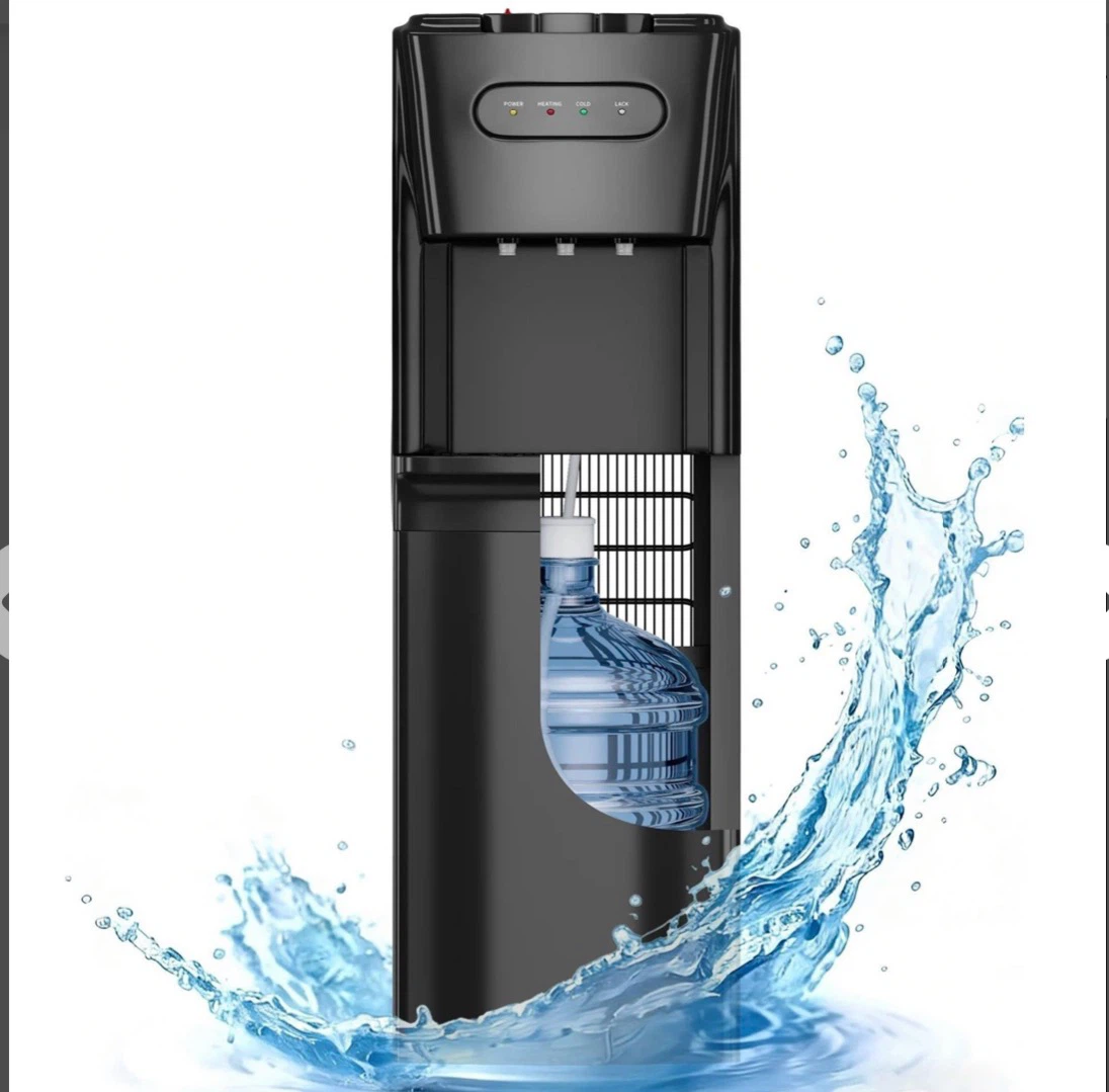 Black Water Cooler Dispenser with Child Lock