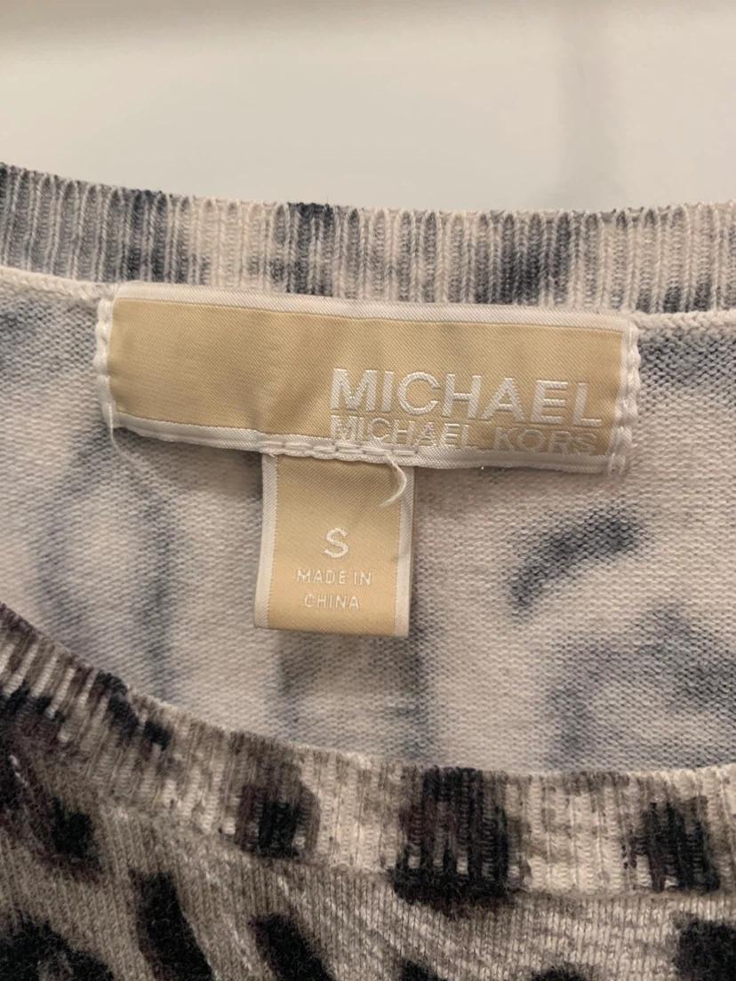 💚🍀 Michael Kors Leopard Print Sweater Dress Size Small 🍀💚 - photo 2