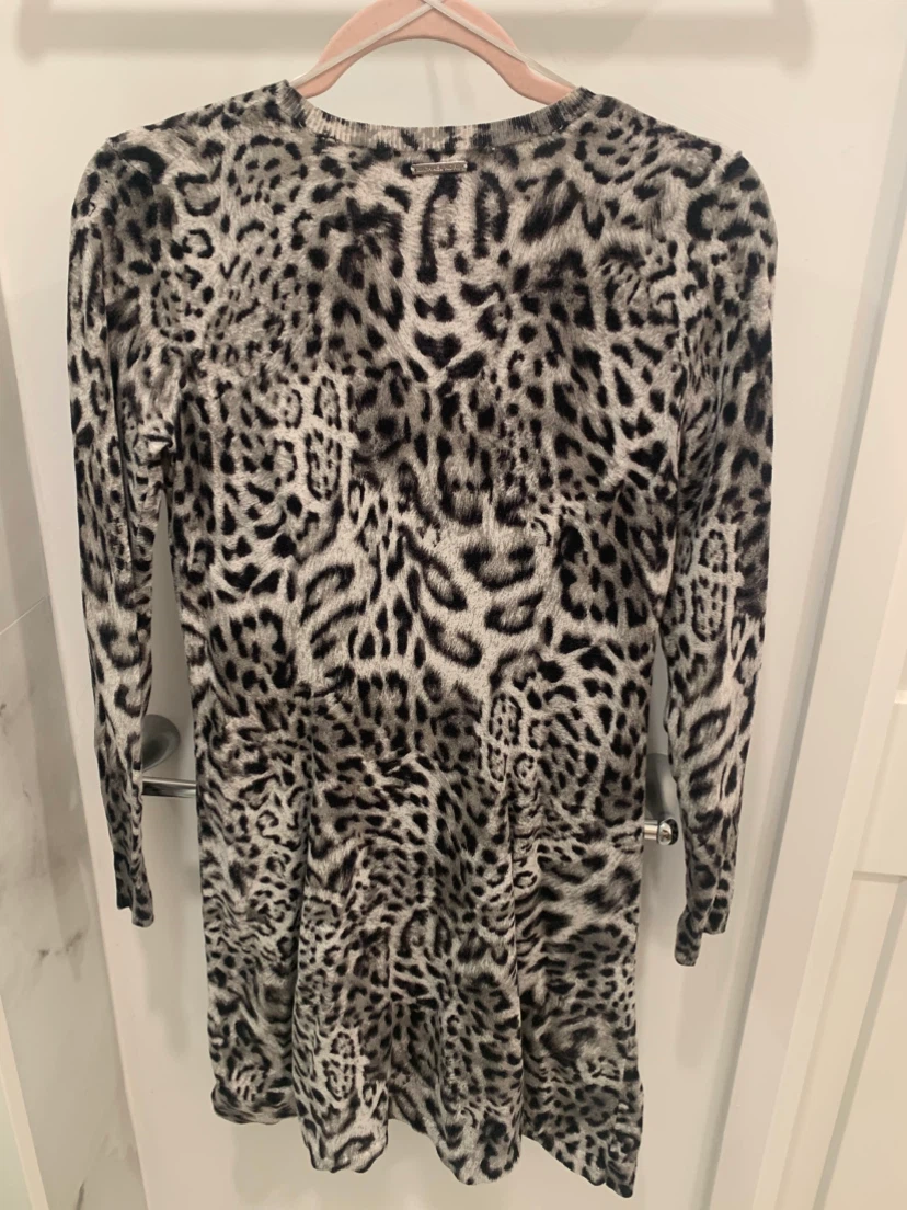 💚🍀 Michael Kors Leopard Print Sweater Dress Size Small 🍀💚 - photo 4