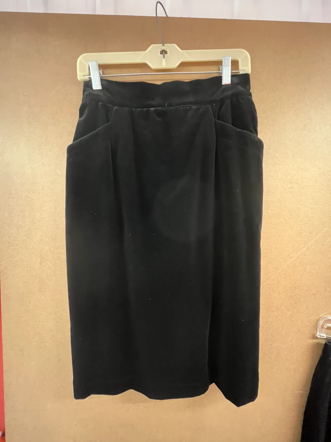 Black  Midi Skirt with Pleated Detail - photo 2