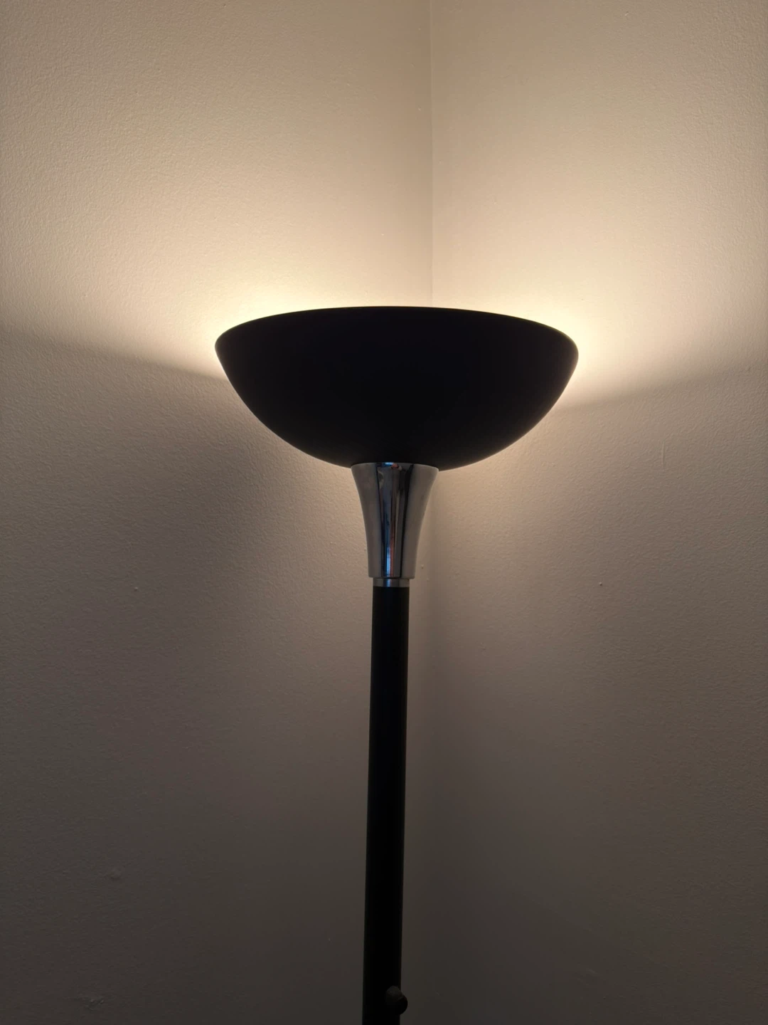 Black Floor Lamp with Dome Shade - photo 2