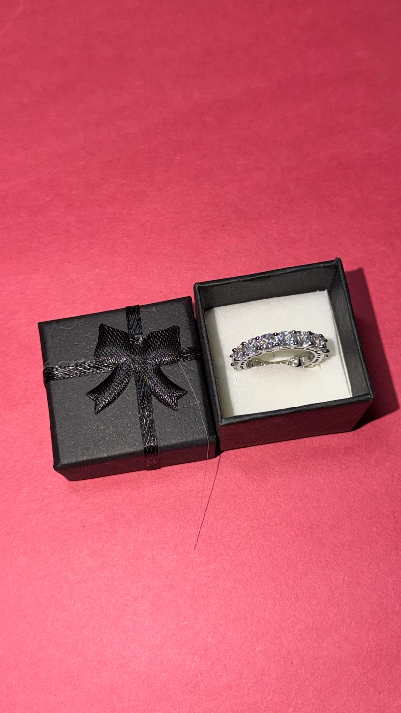 Bague de promesse en argent sterling 925 - photo 3