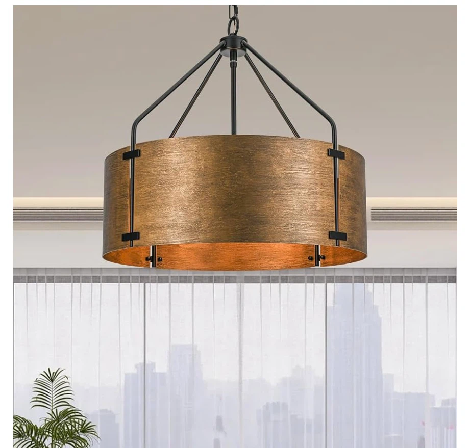 Drum Pendant Light Fixture