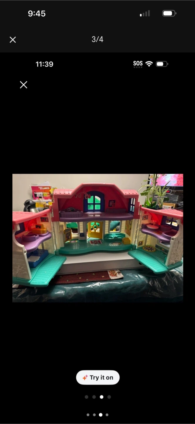 Vintage Fisher-Price Little People House with figures - photo 3