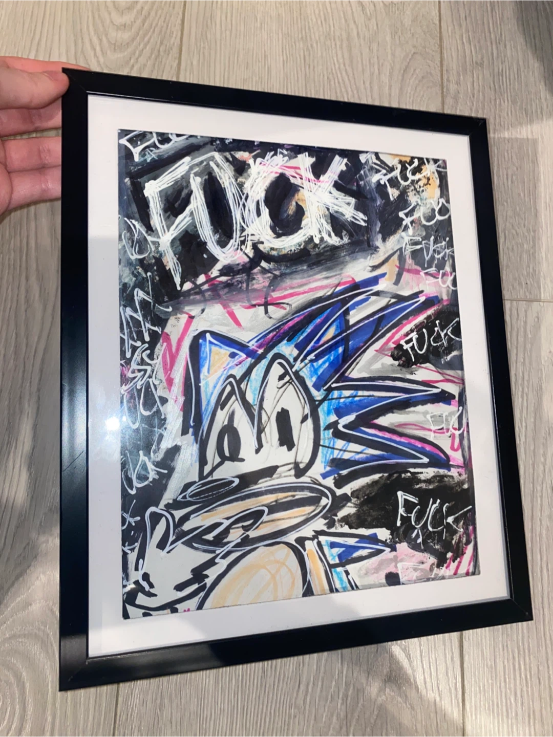 Framed Sonic the Hedgehog Artwork - photo 2