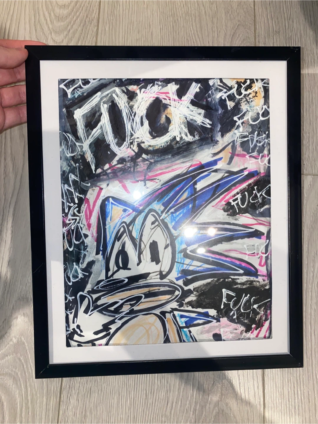 Framed Sonic the Hedgehog Artwork