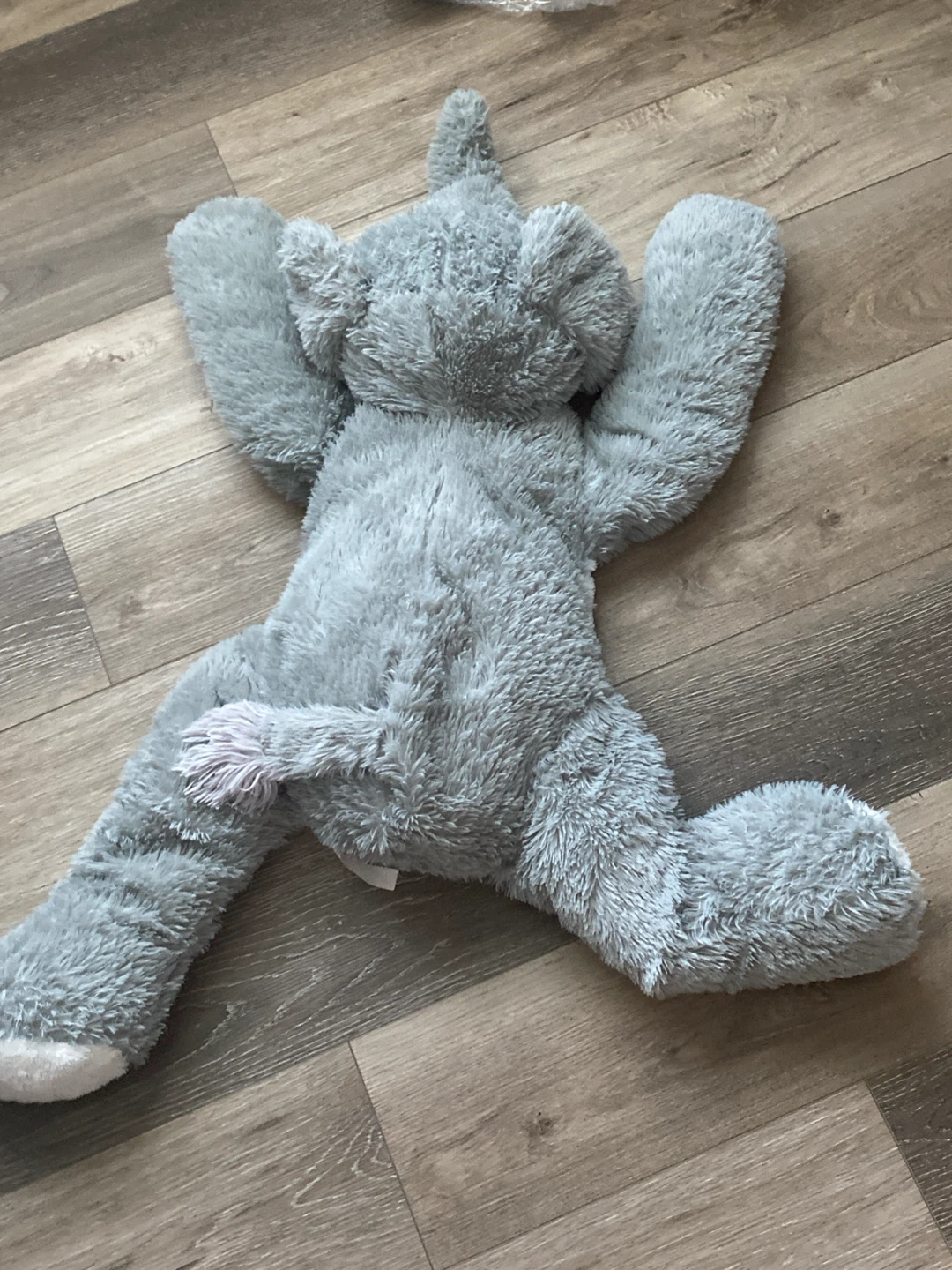 Grey Plush Elephant Stuffed Animal Toy