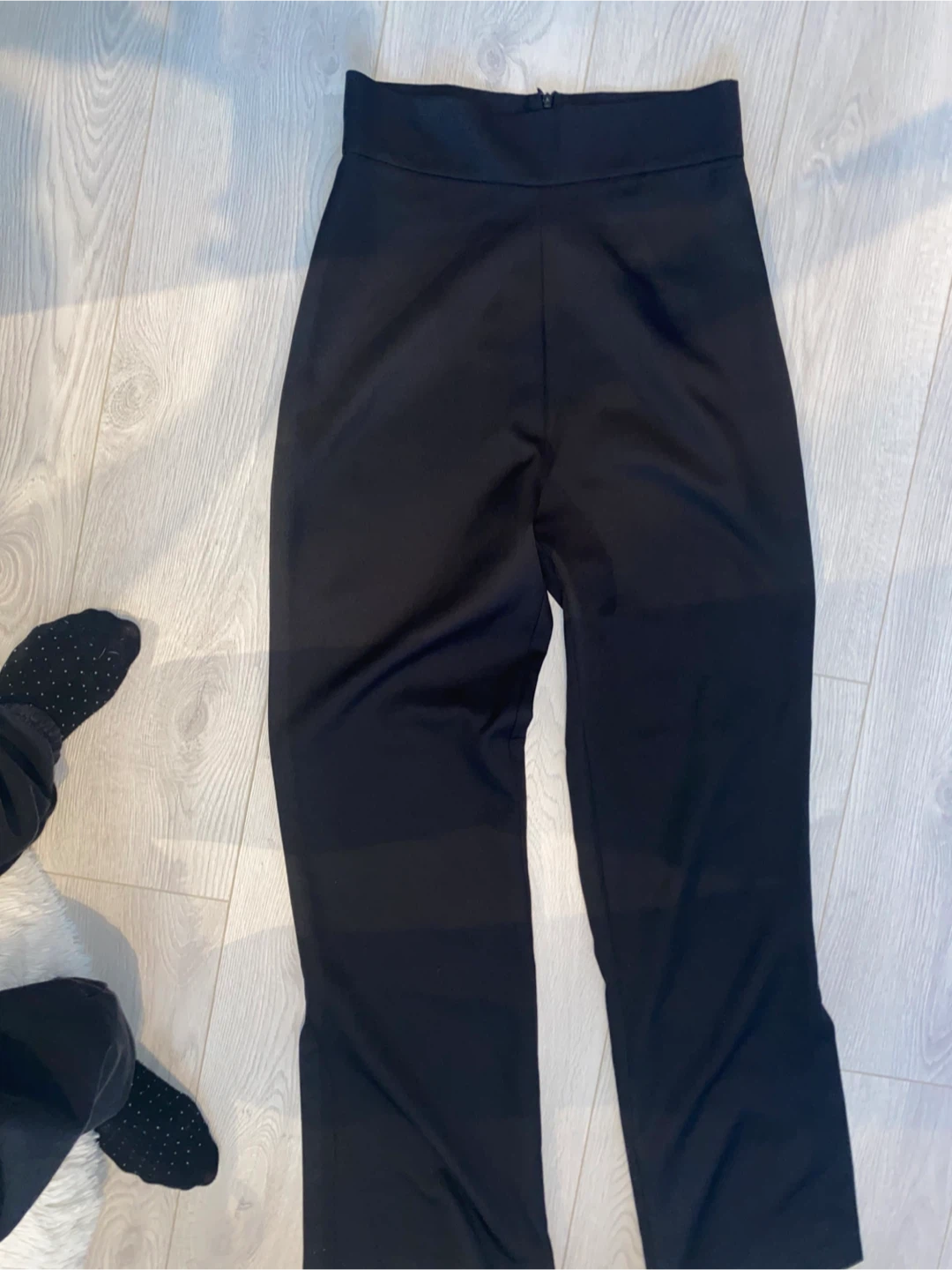 Nanas Black Wide Leg Pants Size M - photo 4