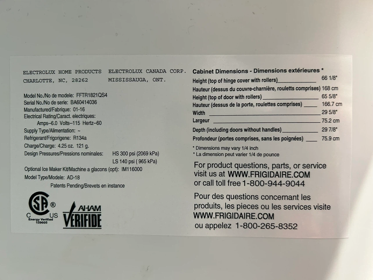 Frigidaire Top Freezer Refrigerator - photo 4