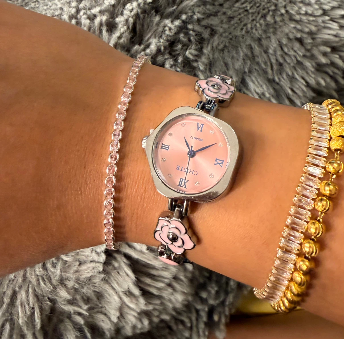 CHISTE Quartz Women's Watch with Floral Design - photo 2