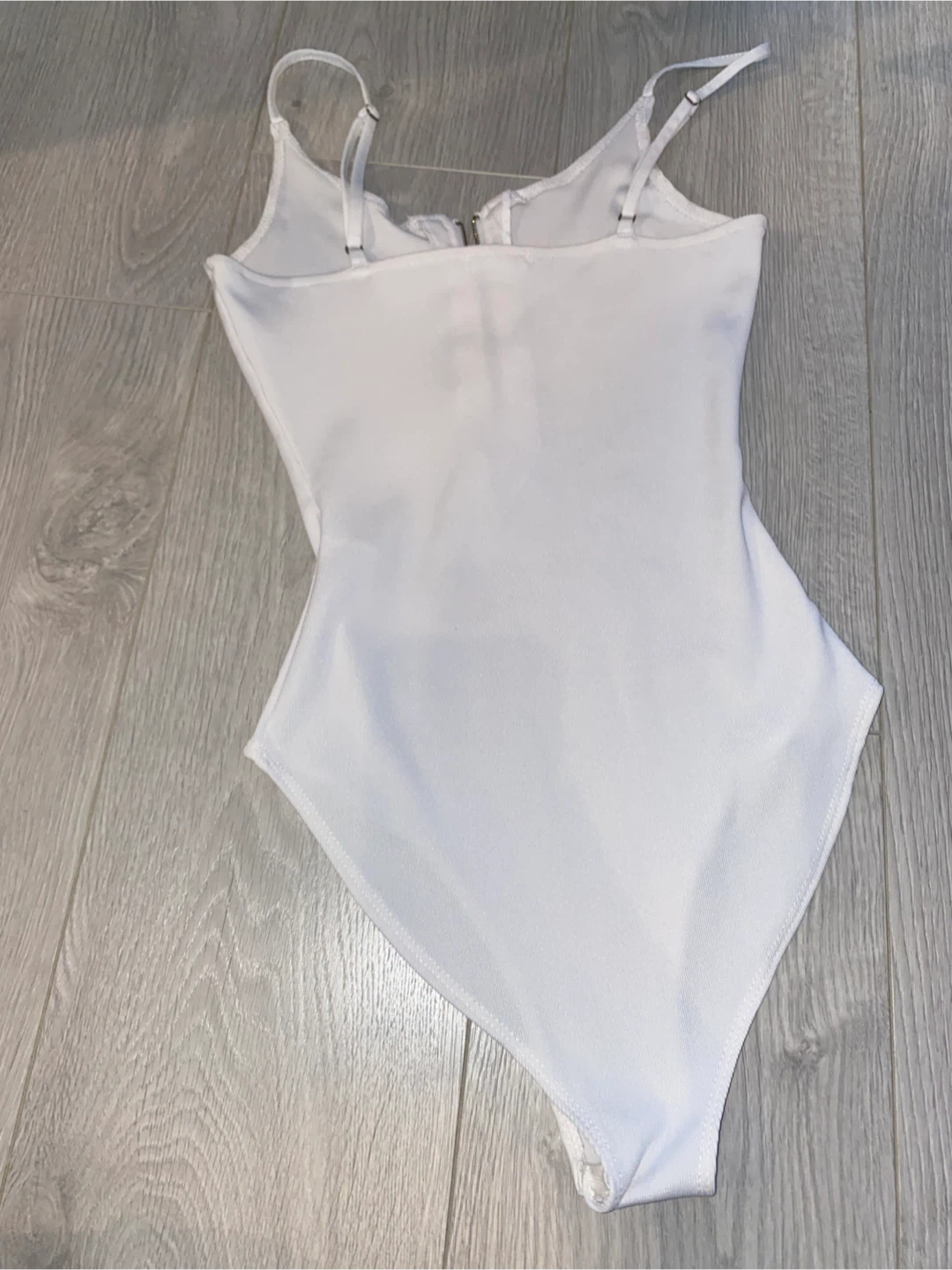 Ardene White Zip-Front Bodysuit - photo 4