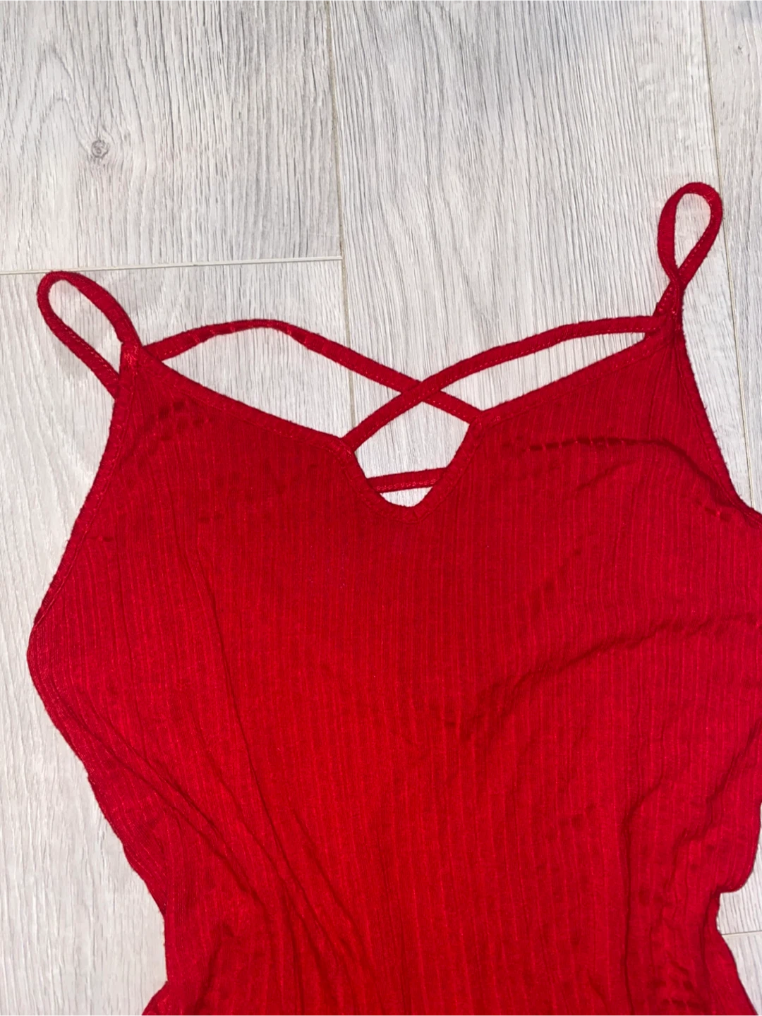 Lily Morgan Red Ribbed Bodysuit - photo 2