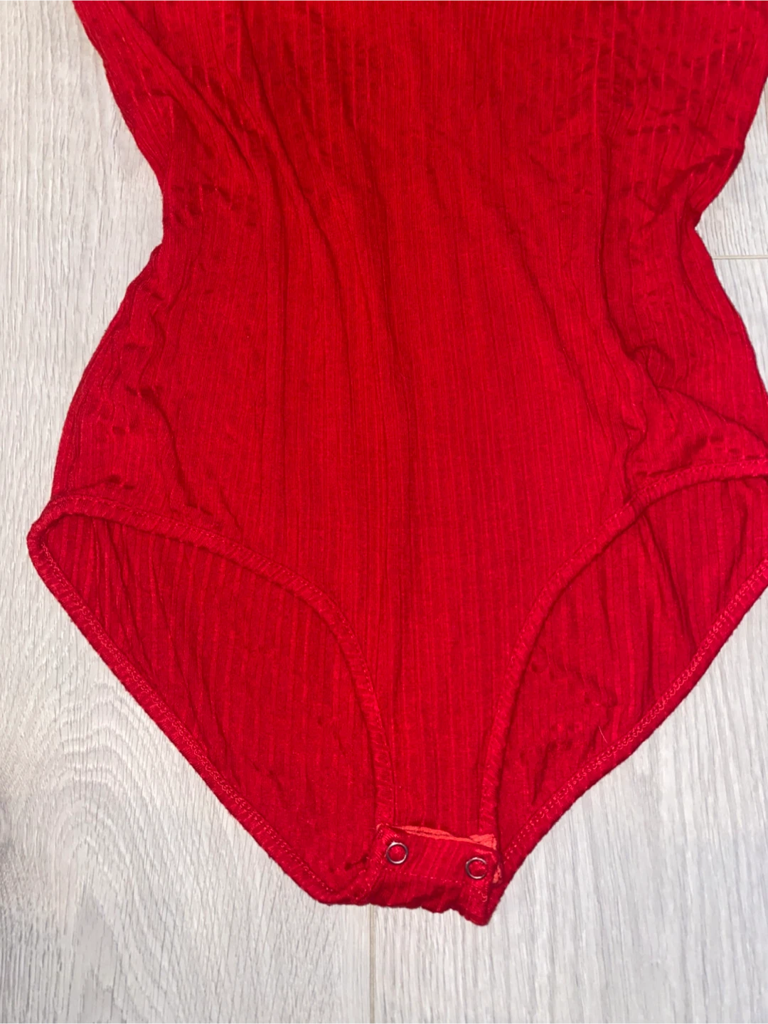 Lily Morgan Red Ribbed Bodysuit - photo 4
