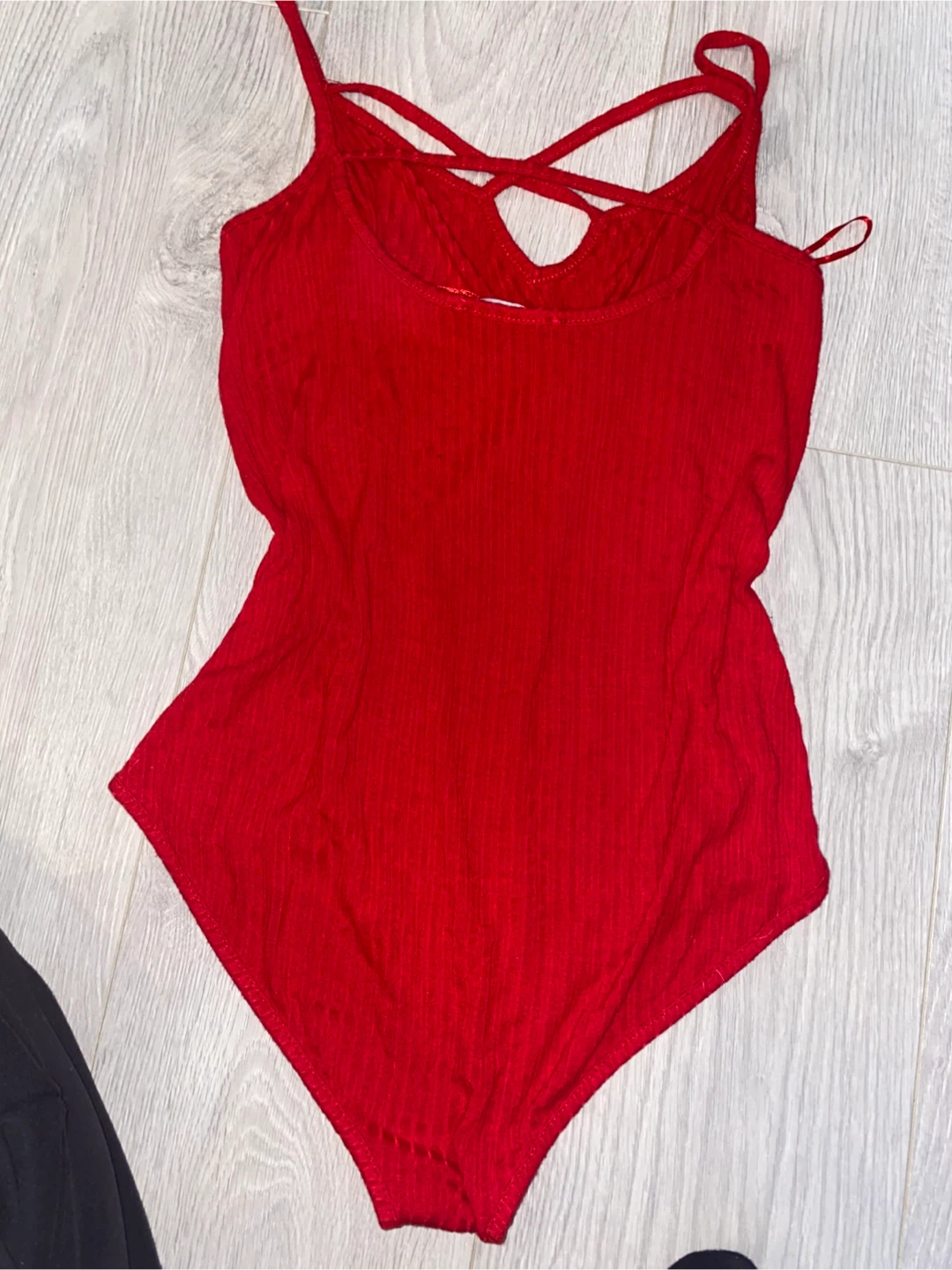 Lily Morgan Red Ribbed Bodysuit - photo 3