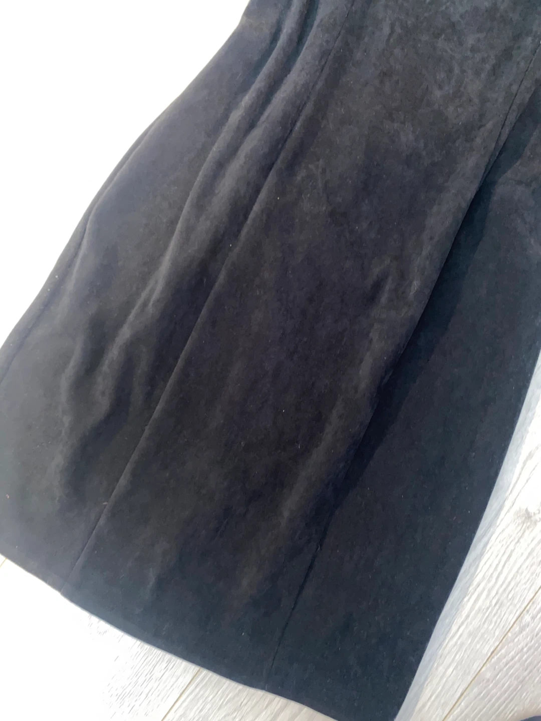 Vintage Black velvet Dress - Size 8 - photo 4