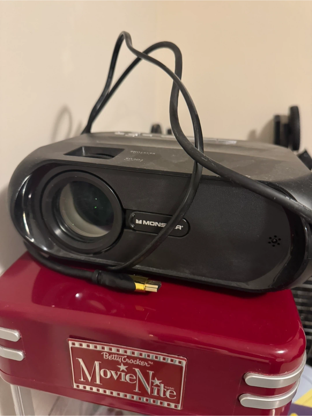 Monster Vision Projector and popcorn maker