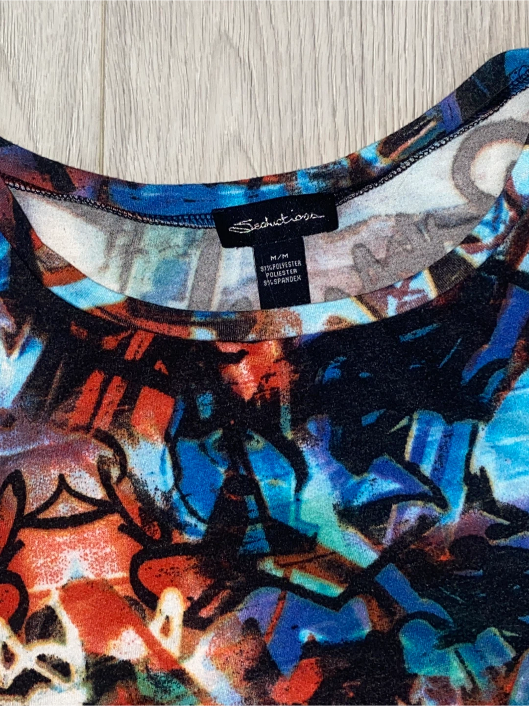 Seduction Women's M/M Dress - Graffiti Print - photo 4