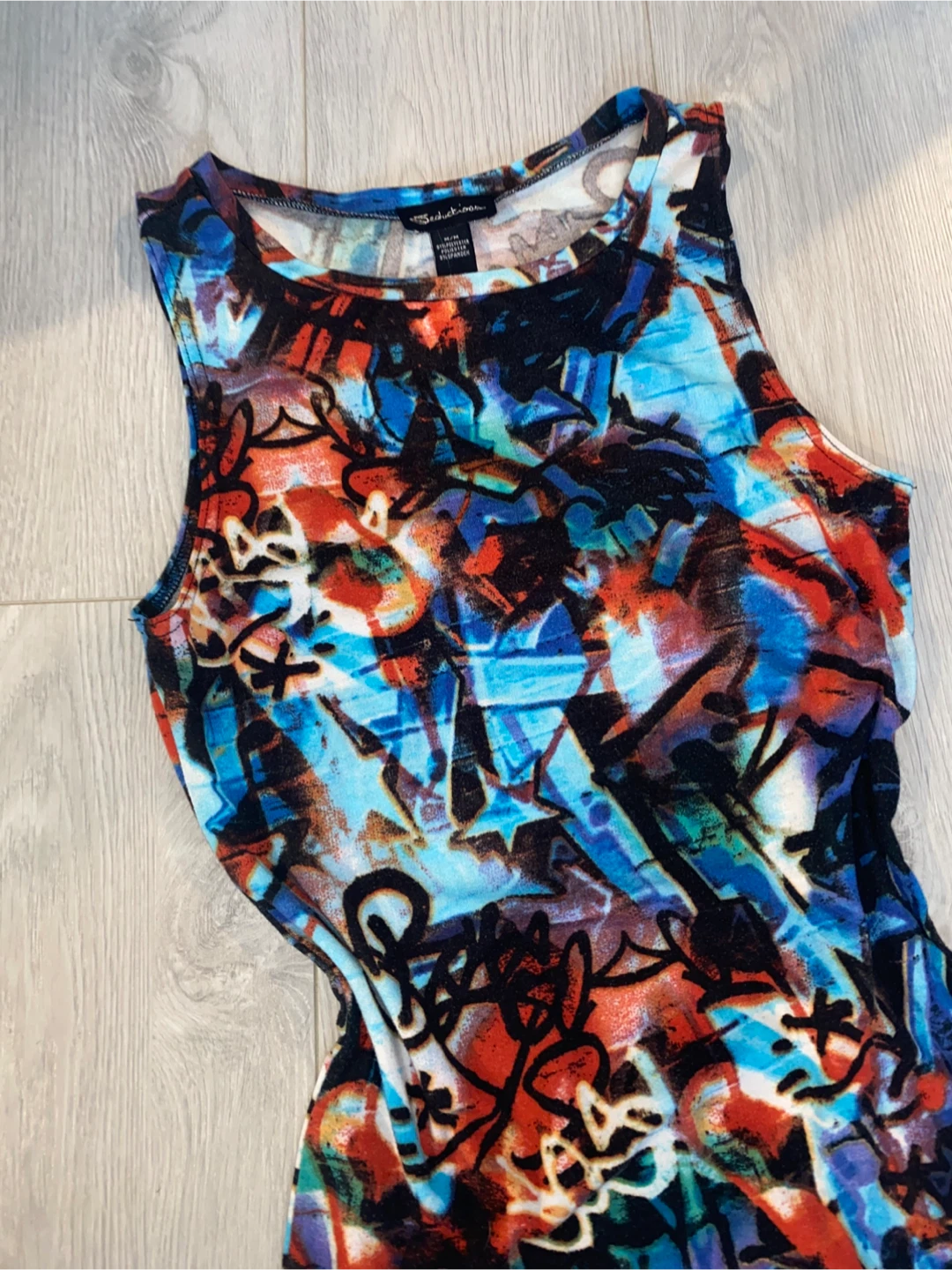 Seduction Women's M/M Dress - Graffiti Print - photo 2